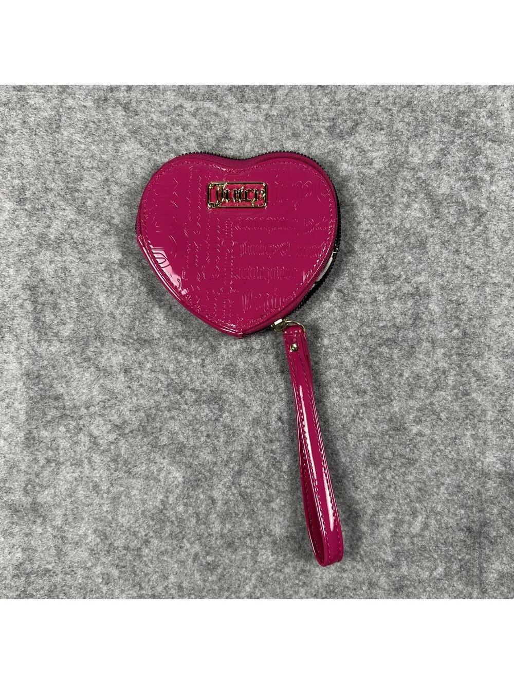 Vintage Y2K Women’s Juicy Couture Pink Heart Wallet Clutch